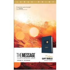 The Message Large Print Deluxe Gift Bible - Midnight Journey 